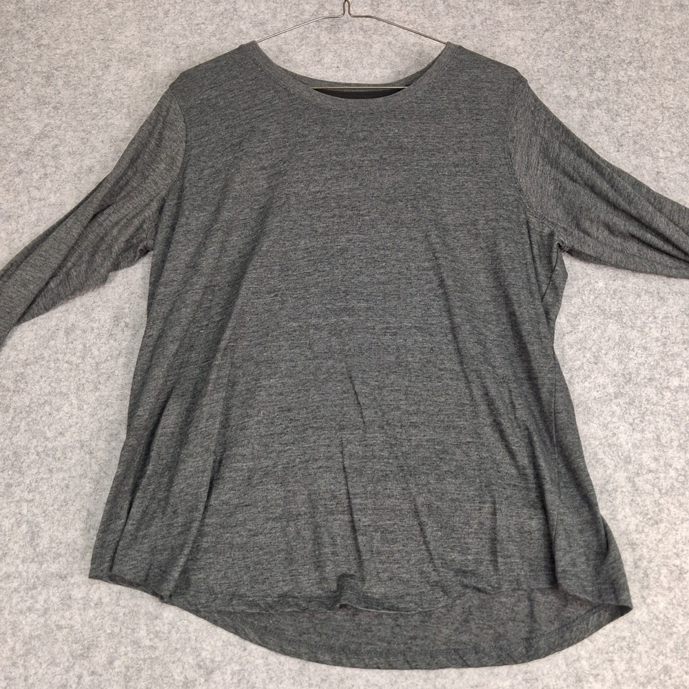 Starting Point Super-Soft Tee Mens XL Gray Long Sleeve Cotton Blend‎ BKM-21435